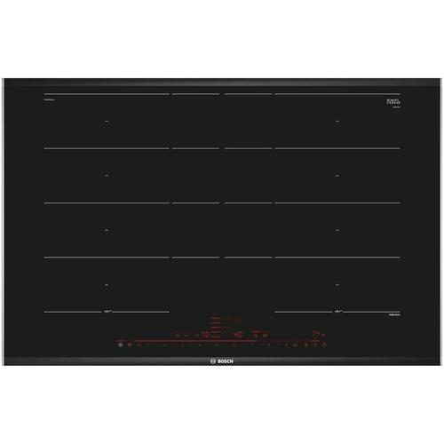 Plita incorporabila Bosch PXY875DC1E, Inductie, 4 zone de gatit, MaxiFlex, PerfectFry, 80 cm (Negru)