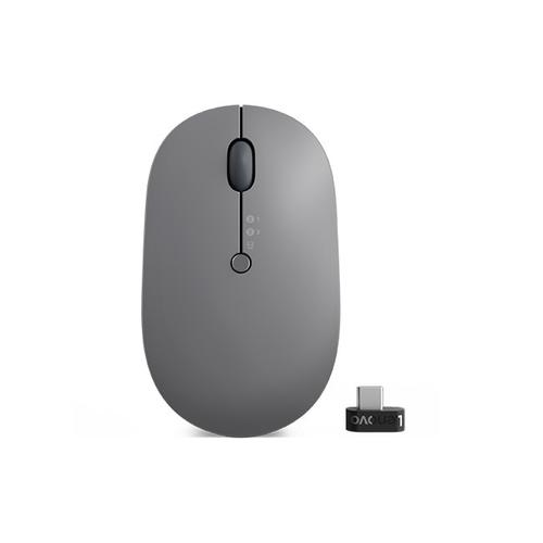 Mouse Wireless Lenovo Go, Bluetooth, Optic, 2400 DPI, USB-C  (Gri)