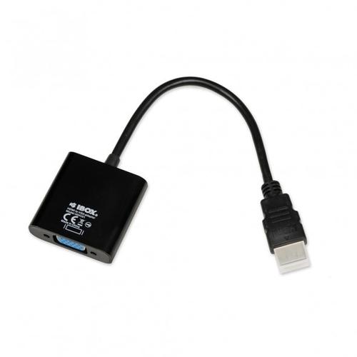 Adaptor video iBox IAHV01, HDMI la VGA (Negru)