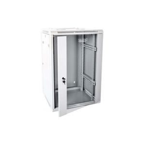 Dulap montat pe perete cu doua sectiuni Digitus, RAL 7035 12U 600x600mm, Gri