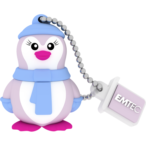 Memorie USB Emtec M336 Lady Penguin 16GB USB 2.0, Gri