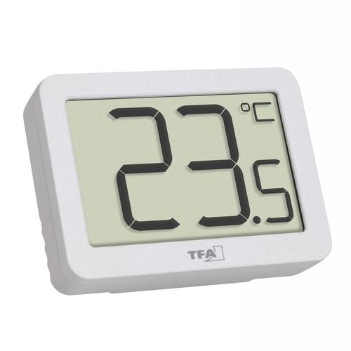 Termometru de camera TFA Dostmann 30.1065.02, cu suport magnetic (Alb)