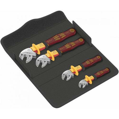 Set chei autoreglabile cu clichet izolate 1000 V, WERA Joker 6004 VDE, 4 piese Set chei autoreglabile cu clichet izolate 1000 V, WERA Joker 6004 VDE, 4 piese