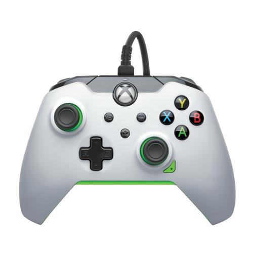 Controller PDP 049-012-WG, pentru Xbox Series X/S, Xbox One, PC (Alb/Verde)