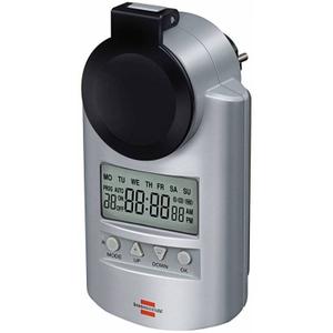 Priza cu timer Brennenstuhl 1507490, 20 de programari/zi, protectie IP44