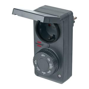 Priza cu senzor crepuscular si timer Brennenstuhl 1506120, IP44, 1800 W