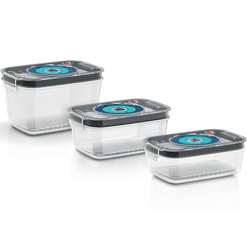 Set cutii depozitare Bosch MSZV0FC3,  Vacuum-pentru a etansa orice fel de mâncare cu ajutorul blenderului VitaMaxx Bosch si ErgoMixx Bosch