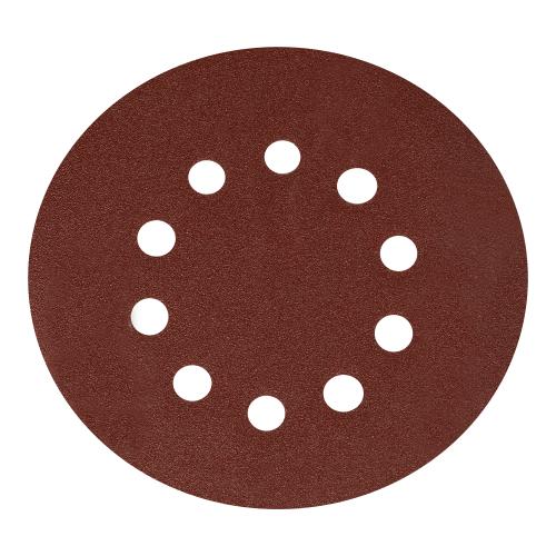 Set 100 hartii abrazive pentru slefuitor, Micul Fermier GF-2336-S100-G01, 215 mm, granulatie P100, 10 gauri