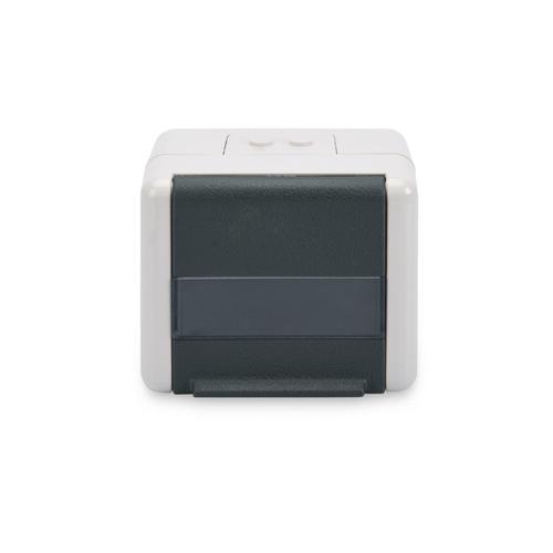 Cadru intrerupator Digitus DN-93844-OD-1, Gri/Negru