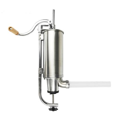 Masina de umplut carnati Micul Fermier GF-1289 4kg verticala otel inox YG-2008C (Argintiu)