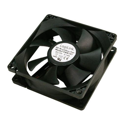 Ventilator Logilink, 120 mm, 4-pin, 2000RPM (Negru)