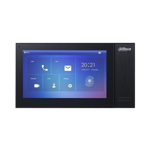Monitor videointerfon Dahua VTH2421FB-P, IP touch screen, 7inch, 1024x600, Audio bidirectional, PoE (Negru)