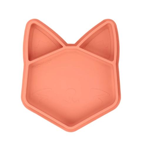 Tava anti-alunecare pentru mancare Babymoov A005206, Forma de Vulpita (Portocaliu)