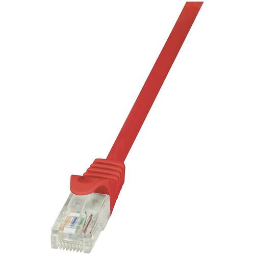 Cablu UTP LOGILINK Cat6, cupru-aluminiu, 0.5 m, rosu, AWG24, CP2024U