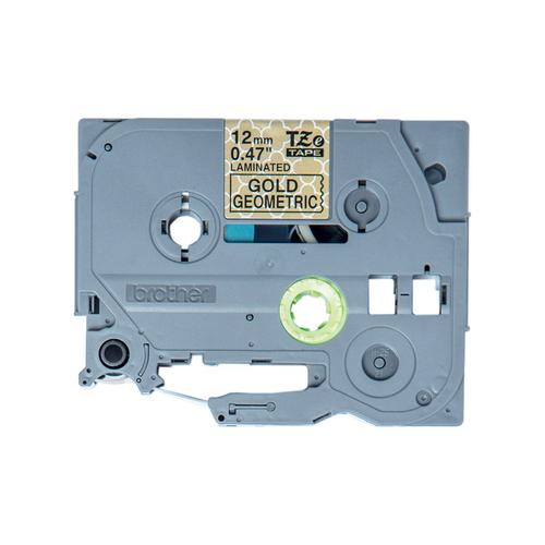 Banda P-touch laminata Brother TZe-MPGG31 (12 mm) Negru pe Aur Mint - 4 m