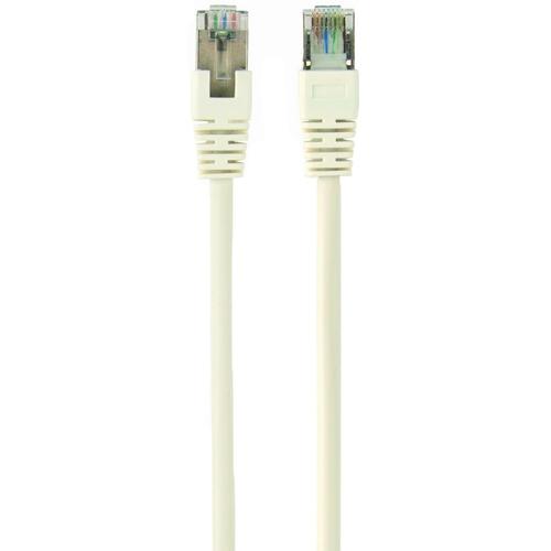 Cablu FTP GEMBIRD Cat6, cupru-aluminiu, 1 m, alb, AWG26, ecranat PP6-1M/W