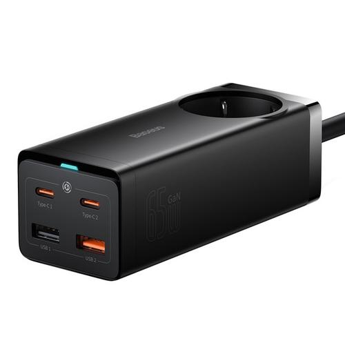 Incarcator Retea Baseus GaN3 Pro 2xUSB-C/2xUSB-A/AC, 230 V, 65W (Negru) Incarcator Retea Baseus GaN3 Pro 2xUSB-C/2xUSB-A/AC, 230 V, 65W (Negru)