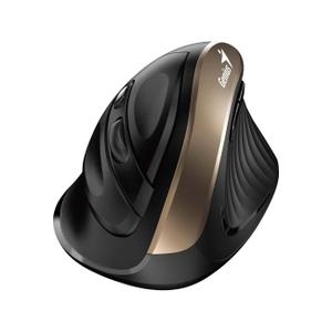 Mouse Genius Ergo NX-8250S, wireless, 2.4GHz, optic, 1600 dpi, butoane/scroll 5/1, Negru/Auriu