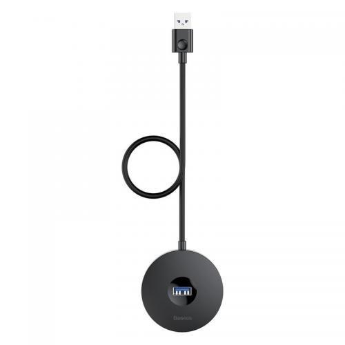 HUB USB Baseus Round Box CAHUB-U01, Cablu USB 3.0, 1 m, Negru