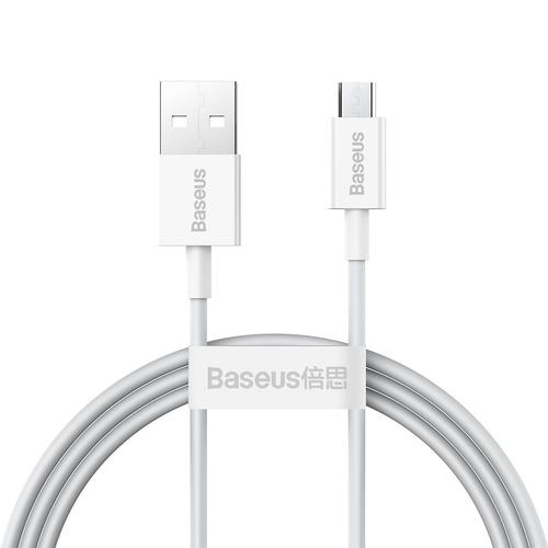 Cablu alimentare si date Baseus, Superior, Fast Charging, USB - Micro-USB 2A 1m, Alb
