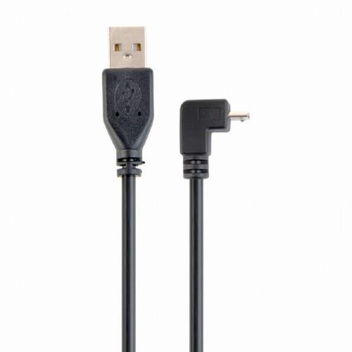 Cablu alimentare si date Gembird CCP-mUSB2-AMBM90-6, USB 2.0 (T) la Micro-USB 2.0 (T), 1.8m, Negru