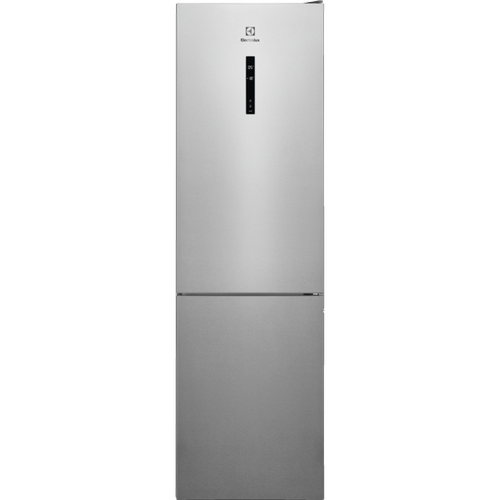 Combina frigorifica Electrolux LNT7ME36X3, 366 L, No Frost, Afisaj LCD, CustomFlex, Multi Flow, Iluminare LED, Clasa E, H 201 cm (Argintiu)