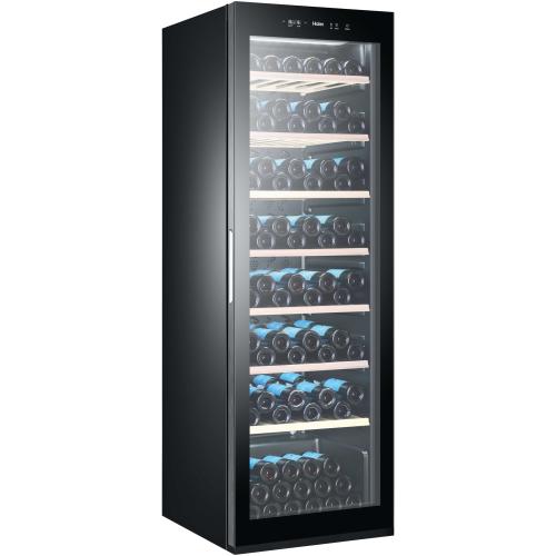 Vitrina de vinuri Haier WS171GA, 171 sticle, LED, Monozone, Clasa G, H 185cm (Negru)