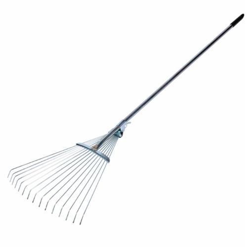 Grebla metalica cu coada pentru frunze si dispozitiv de strangere Micul Fermier GF-1010, marime 50 cm