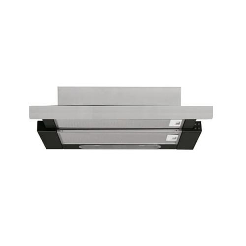 Hota telescopica Studio Casa Alizee 60 X, 2 motoare, Putere de absorbtie 450 m3/h (Negru/Inox)