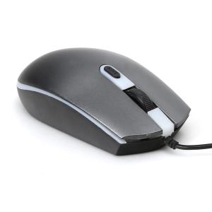 Mouse optic USB pe cablu, Omega 45541, 4 butoane, 2000DPI, cablu de 1.5m lungime, gri