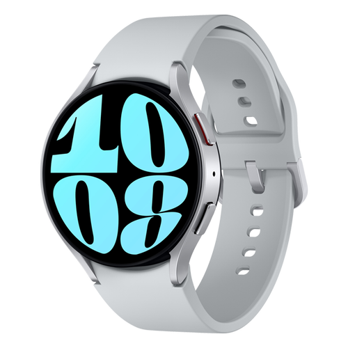 Smartwatch Samsung Watch 6 SM-R940,  ecran AMOLED 1.47inch, 2GB RAM, 16GB Flash, Bluetooth 5.3, Carcasa Aluminiu, 44mm, Waterproof 5ATM (Argintiu)