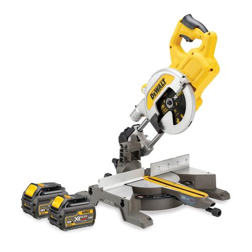 Fierastrau circular cu taiere inclinata cu acumulator FLEXVOLT DeWalt DCS777T2