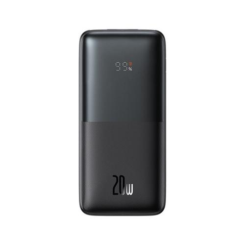Acumulator extern Bipow, Baseus, Power Bank 10000mAh, 20W, USB-C PD QC Samsung AFC, Negru