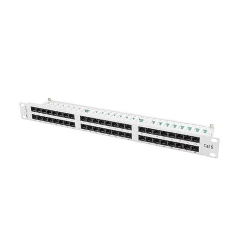 Patch Panel 48 port 1U, cat. 6, Lanberg, Gri