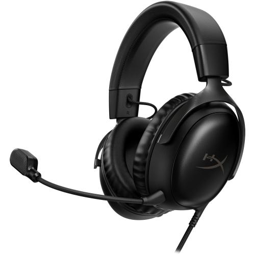 Casti Gaming HyperX Cloud III, DTS Headphone:X Spatial Audio, drivere 53mm, microfon detasabil cu metal mesh, noise cancelling si indicator LED, jack 3,5mm, USB-C, USB-A, cupe cu spuma cu memorie, multiplatforma, (Negru) Casti Gaming HyperX Cloud III, DTS Headphone:X Spatial Audio, drivere 53mm, microfon detasabil cu metal mesh, noise cancelling si indicator LED, jack 3,5mm, USB-C, USB-A, cupe cu spuma cu memorie, multiplatforma, (Negru)