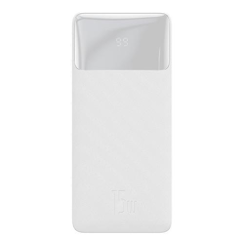 Acumulator Extern Baseus 10000 mAh/15 W cu incarcare rapida, 2xUSB-A/1xUSB-C, Universal, Gri