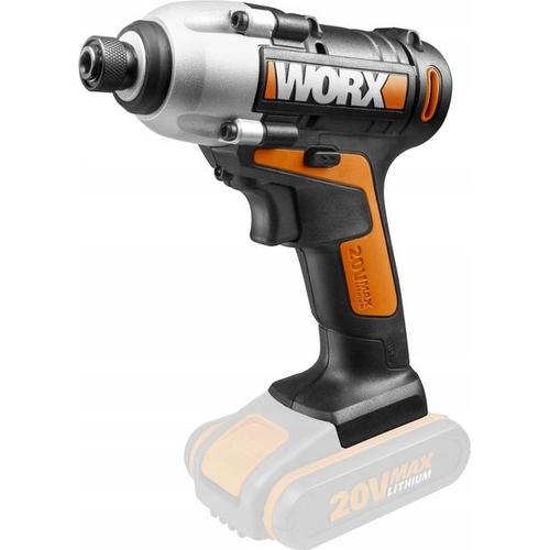 Masina de insurubat Worx WX291.9, Fara acumulator, 20V, 2900 rpm, Portocaliu/Negru