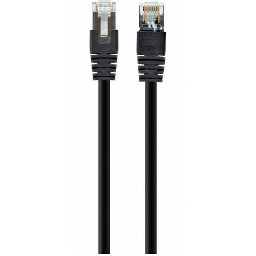 Cablu S/FTP GEMBIRD Cat6a, LSZH, cupru, 2 m, AWG27, dublu ecranat PP6A-LSZHCU-BK-2M, Negru