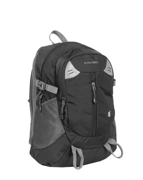Nou! Rucsac NEW REBELS Kinley-Omaha, 28 L (Negru/Gri) - 0 | YEO