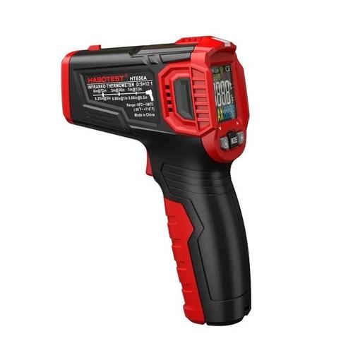 Aparat de masura digital Habotest HT650A, Termometru Profesional Infrarosu Laser, -30/380 Grade Celsius, Afisaj LCD, Negru