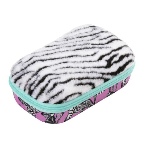 Penar cu fermoar ZIPIT Fur, zebra - 0 | YEO
