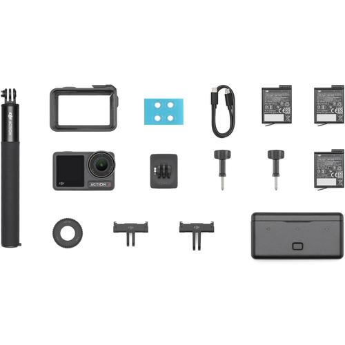 Camera video de actiune DJI Osmo Action 4 Adventure Combo (Negru)