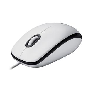 Mouse cu fir Logitech M100, USB, 1000 DPI (Alb)