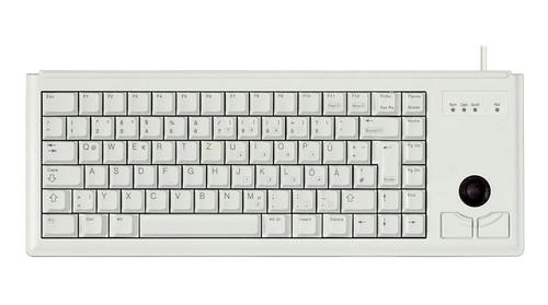 Tastatura CHERRY TAS G84-4400, layout US,  TRACKBALL USB (Alb)