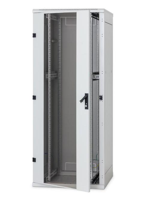 Rack de podea 19 Triton 15U 600x600mm usa fata sticla panouri laterale/spate detasabile sectiuni pentru ventilatie activa, sectiuni acces cabluri sus/jos/spate, IP20