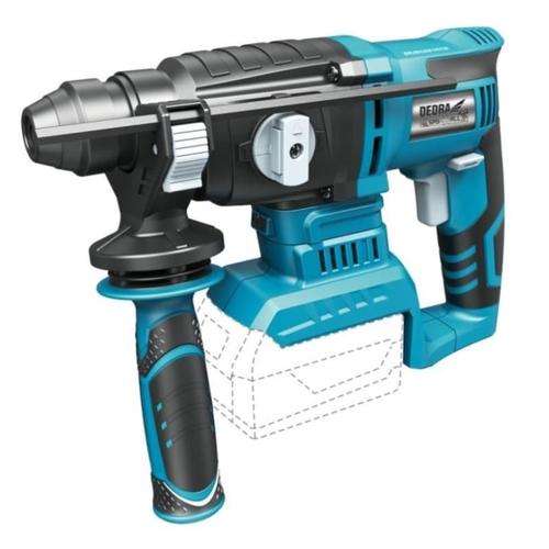 Ciocan rotopercutor Dedra DED7148, SDS-PLUS, 2 J, cu 4 functii, compatibil cu acumulator Li-Ion 18 V