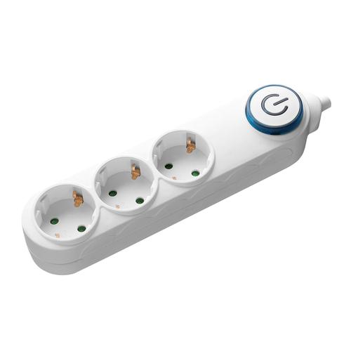 Prelungitor Samus 3PI5-3680, 3 Prize, 5M, 3680W, Intrerupator, Alb
