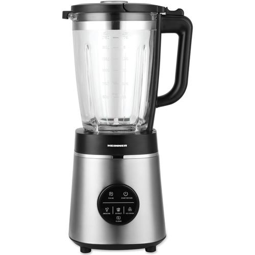 Blender de masa Heinner Bette Noir HBL-D1400SS, 1400 W, capacitate bol sticla 1.75 L, Control digital, Viteza variabila, Multifunctiona, autocuratare, Sistem siguranta, Lame inox, Carcasa inox (Negru/Argintiu)