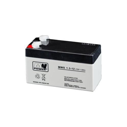 Acumulator AGM 1.3Ah 6V seria MW Power, MWS1.3-6, terminal de conexiune F1