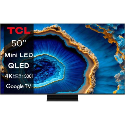 Televizor QLED MiniLED TCL 127 cm (50inch) 50C805, Ultra HD 4K, Smart TV, Google TV, WiFi, CI+, Clasa G, 144 Hz (Model 2023) Televizor QLED MiniLED TCL 127 cm (50inch) 50C805, Ultra HD 4K, Smart TV, Google TV, WiFi, CI+, Clasa G, 144 Hz (Model 2023)
